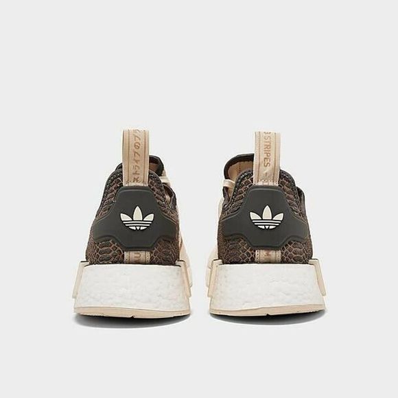 ADIDAS ORIGINALS NMD R1 RUNNER SHOE WOMENS WONDER WHITE/ GREY (Beige) - Picture 5 of 9